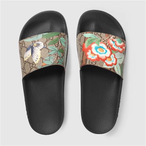 gucci tian print slides|Slides Gucci Shoes for Women .